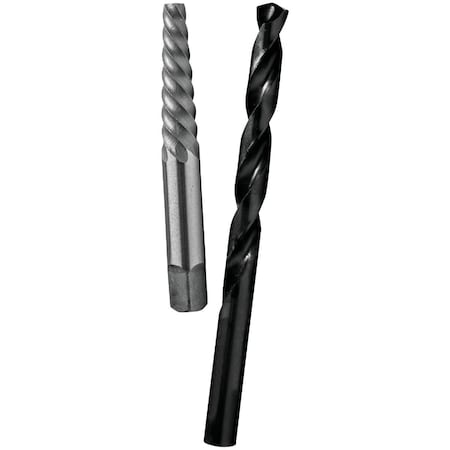 Century Drill & Tool Century Drill & Tool No 5 Spiral Flute Screw Extractor & Drill Bit Combo 73505
